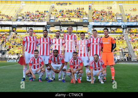 Columbus Crew bewirten Stoke City FC für ein Internationales Freundschaftsspiel am Columbus Crew Stadium, Columbus, Ohio am 24. Juli 2012 Stockfoto