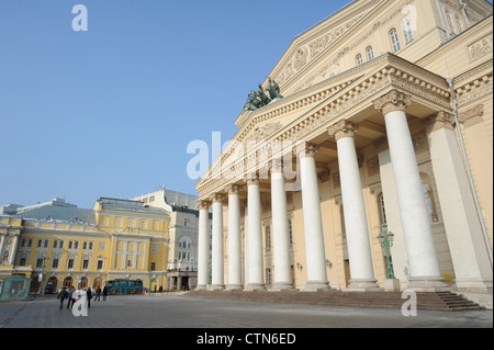 Die staatlichen akademischen Bolschoi-Theater-Oper und Ballett in Moskau, Russland Stockfoto