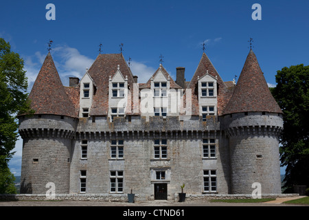 Chateau de Monbazillac in der Nähe von Bergerac Dordogne Süd-west Frankreich, 16. Jahrhundert historisches Monument klassifiziert. Stockfoto