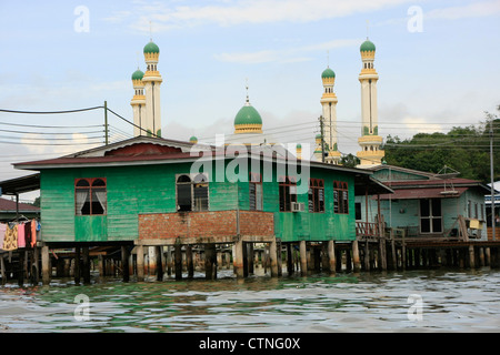 Kampong Ayer, Bandar Seri Begawan, Brunei, Südost-Asien Stockfoto