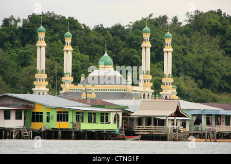 Kampong Ayer, Bandar Seri Begawan, Brunei, Südost-Asien Stockfoto