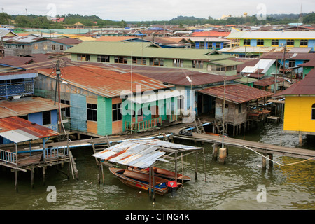 Kampong Ayer, Bandar Seri Begawan, Brunei, Südost-Asien Stockfoto