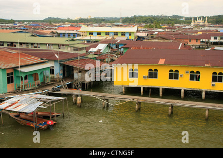 Kampong Ayer, Bandar Seri Begawan, Brunei, Südost-Asien Stockfoto