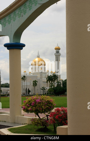 Sultan Omar Ali Saifudding Moschee, Bandar Seri Begawan, Brunei, Südost-Asien Stockfoto