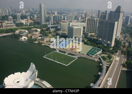 Skyline der Stadt, Singapur Stockfoto