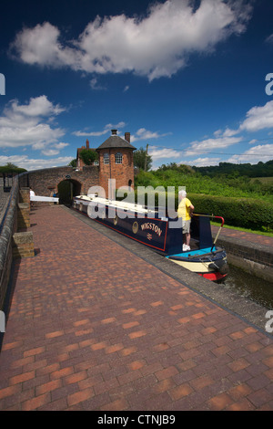 Bratch sperrt mittlere Sperre Wombourne South Staffordshire England UK Stockfoto