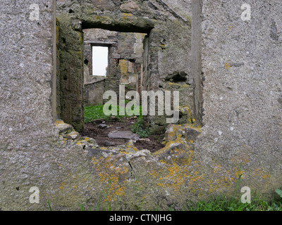 Ruinen des Hauses Vatersay, äußeren Hebriden, Schottland Stockfoto