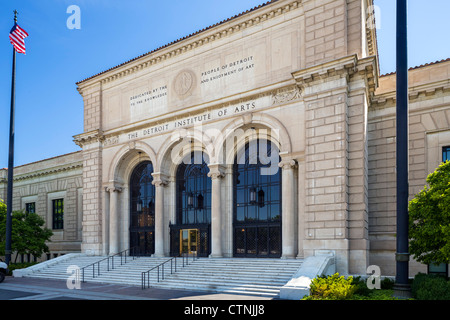 Das Detroit Institute of Arts am Kulturzentrum Woodward Avenue, Detroit, Detroit, Michigan, USA Stockfoto