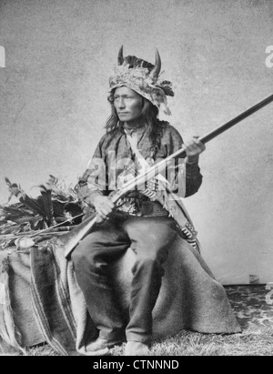 "Wenig" der Anstifter des indischen Aufstands in Pine Ridge, 1890 Stockfoto