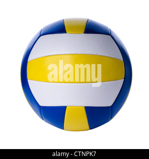 Volleyball-Ball isoliert auf weißem Hintergrund. Closeup Stockfoto