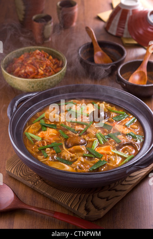 Kagamihara Kimchi Nabe Stockfoto