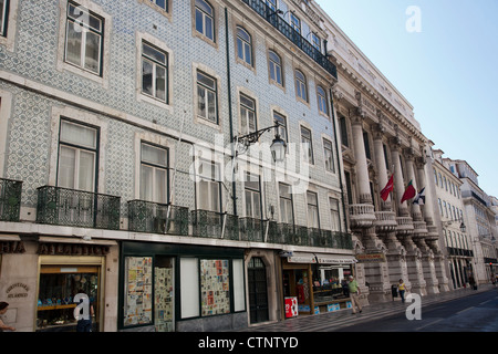 Rua Aurea in Lissabon - Portugal Stockfoto