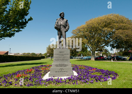 Bronzestatue von general Montgomery Stockfoto