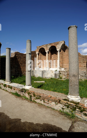 Italien, Rom, Ostia Antica, römisches Haus von Cupid und Psyche (Domus di Amore e Psiche) Stockfoto