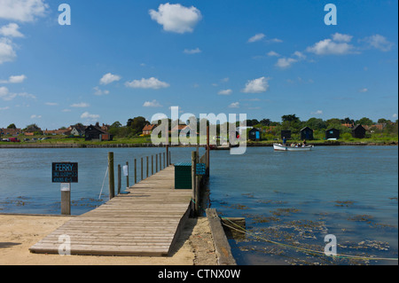 Die Fähre von Southwold, Walberswick, Suffolk über dem Fluß Blyth Stockfoto