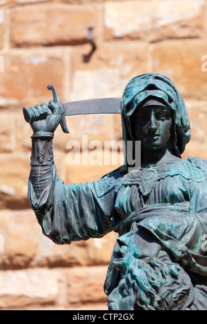 Statue von Judith und Holofernes in der Nähe von Palazzo Vecchio. Florenz. Italien Stockfoto