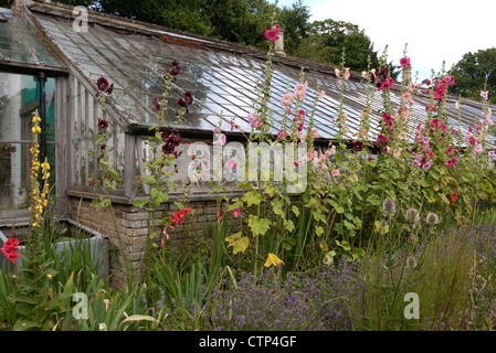 Ummauerten Garten an Quex Haus Thanet Kent. Stockfoto