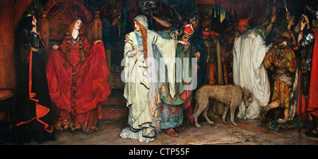 König Lear Akt 1 Szene 1 1898 (Shakespeare Schriftsteller Dichter) Edwin Austin Abbey American Vereinigte Staaten von Amerika Stockfoto