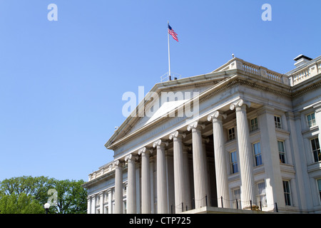 Die Treasury-Abteilung-Gebäude in Washington, D.C., USA. Stockfoto