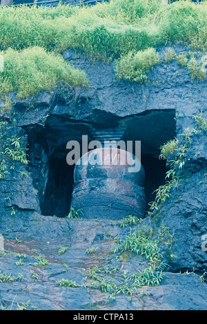 Gandhar blass buddhistischen Höhlen befindet sich in der Nähe von Mendoza, Indien Stockfoto