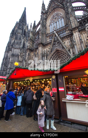 Weihnachtsmarkt Köln Stockfoto