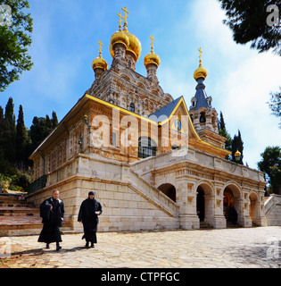 Maria-Magdalena Kirche in Jerusalem, Israel. Stockfoto