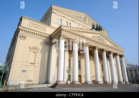 Die staatlichen akademischen Bolschoi-Theater-Oper und Ballett in Moskau, Russland Stockfoto