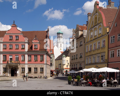 Memmingen Stadt Zentrum, Bayern, Deutschland, Europa Stockfoto