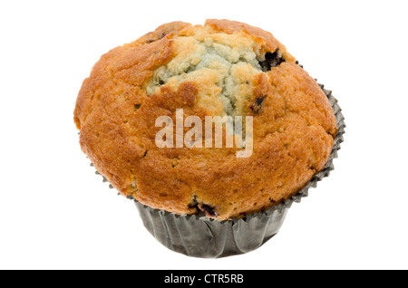 Frische Blueberry Muffin - Studio gedreht mit weißem Hintergrund Stockfoto