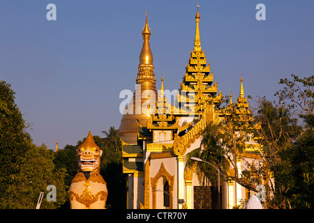 Shwedagon Pagode in Yangon, Myanmar Stockfoto