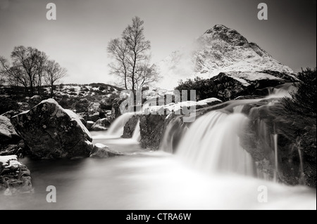 Buchaille Etive Mor im Winter, Glencoe, Schottland Stockfoto