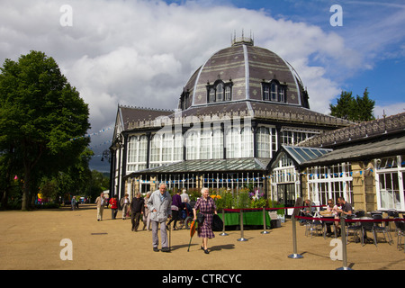 Oktogon im Pavilion Gardens, Buxton, Peak District, Derbyshire, England Stockfoto