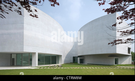 Das Mimesis Museum mit einem Buchverlag Private Kunstsammlung, befindet sich In Paju Book City, eine neue Stadt 30 Km von Stockfoto