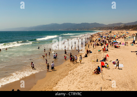 Strand von Santa Monica, Los Angeles Stockfoto