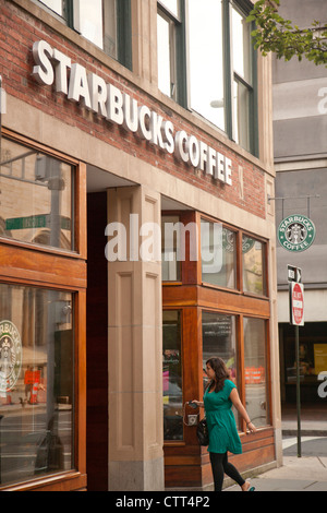Starbucks-Kaffee in New Haven CT Stockfoto