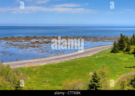 Northshore Gaspe in der Nähe von Grande Vallée, Gaspe, Quebec, Kanada Stockfoto