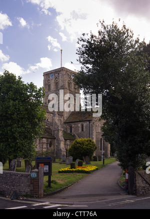 Die Kirche von St Mary De Haura. Shoreham auf dem Seeweg Stockfoto