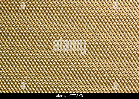Gold metallic, strukturiert, mit groben Muster Stockfoto