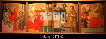 Szenen aus dem Leben des Hl. Antonius von Padua Stockfoto