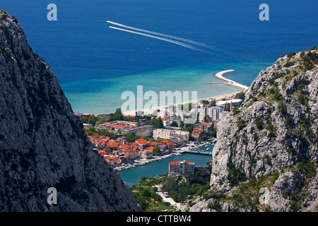 Stadt Omis in Kroatien, Dalmatien Stockfoto