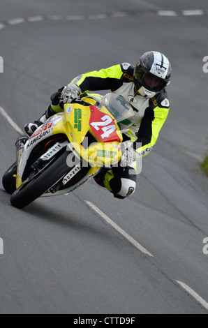 Motorrad-Rennsport-Insel man Stockfoto