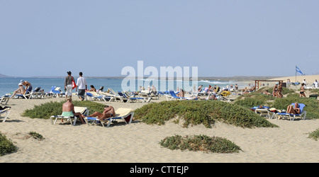 Strand vor dem Hotel Rui Funana Santa Maria Insel Sal-Kap Verden Stockfoto