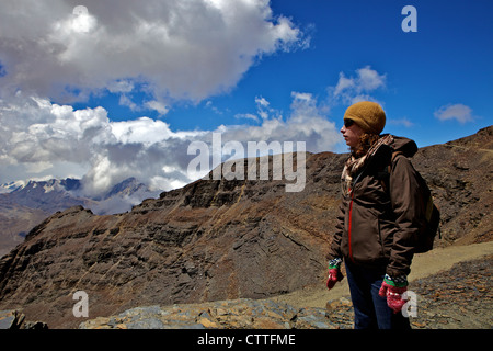 Mt. Chacaltaya, Calahuyo, Cordillera Real, Bolivien, Anden, Südamerika (dem Altiplano Hochplateau in der Nähe von La Paz) Stockfoto