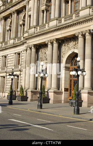 Fassade der Stadt Kammern Gebäude in Glasgow, Schottland Stockfoto