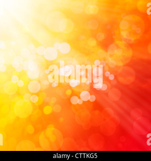 Zusammenfassung Hintergrund mit Bokeh-Leuchten. Stockfoto