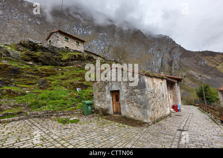 Bulnes (El Castillo), Cabrales, Nationalpark Picos de Europa, Asturien, Spanien Stockfoto