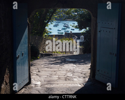 Torbogen, Garnison, St Mary, Scilly-Inseln Stockfoto