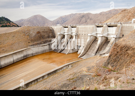 Benmore Wasserkraftwerk, Südinsel von Neuseeland Stockfoto