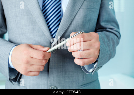 Intelligente Geschäftsmann Pferch Stockfoto