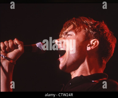 BLUR UK Rock-Gruppe mit Damon Albarn in 1997. Stockfoto